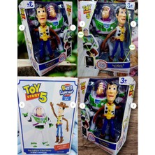 Oyuncak Sahili Oyuncak Hikayesi Toystory Kovboy Sheriff Woody ve Buzz Lıghtyear Elektronik Işıklı Sesli 2li Robot