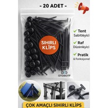 20 Adet Sihirli Klips Tamir Klipsi Yeni Nesil Cırt Kelepçe