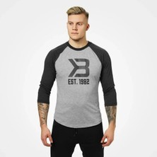 Better Bodies Better Bodıes Mens Baseball Tee - Grey Melange-Antracite