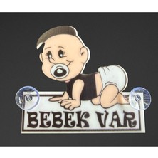 MEGAHAWK Arabada Bebek Var Araba Stickeri Fanatik Bebek Pleksi Vantuzlu