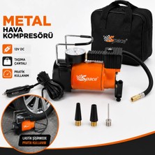 Otovo Metal Kasa Kaliteli Araç Hava Kompresörü (Çantalı) Çakmaklık Girişli