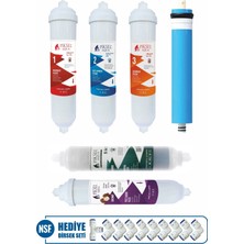 Piksel Aqua 10 Aşamalı RO Membranlı Su Arıtma Cihazı Filtre Seti