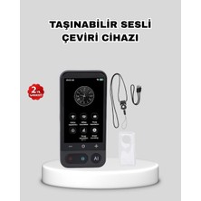 Hace Bazaar Taşınabilir Akıllı Sesli Çeviri Cihazı – 139 Dil Desteği Dokunmatik Ekran