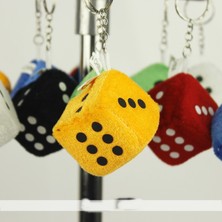 Hace Bazaar Peluş Zar Anahtarlık - Çanta - Araba Süsü