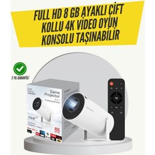 Hace Bazaar Kablosuz 4K Projeksiyon – Wi‑fi 6 & Bluetooth 5.0 ile Oyun ve Uygulama Merkezli