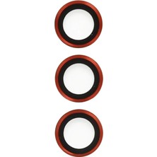 Hace Bazaar Samsung Galaxy S23 Metal Kamera Lens - Kırmızı