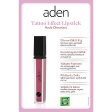Luord-Store Aden Tattoo Effect Lipstick - Dövme Etkili Likit Ruj Nude Chocolate(Çikolata)