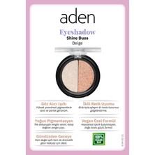 Luord-Store Aden Eyeshadow Shine Duos - Işıltılı Göz Farı Ikilisi Beige(Bej)