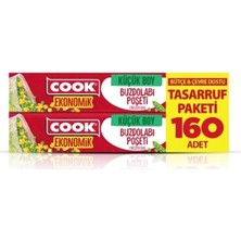 2 Adet Cook Ekonomik Buzdolabı Poşeti Küçük 160'LI