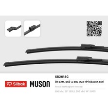 Silbak Silecek Süpürgesi 650/350MM (Muz Tipi) Chevrolet TRAX-IX20-VENGA-MOKKA-CAPTUR-CLIO Vı 09> 09/12