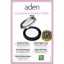 Luord-Store Aden Eyeshadow Powder Matte - Mat Göz Farı 06 White(Beyaz)