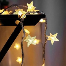 4 Adet Mistique Home Yıldız Sarı LED Işık 20'li