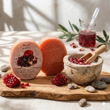 Kovech Nar Özlü Doğal Kabak Lifli Sabun - Peeling Etkili Cilt Bakım Sabunu