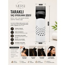 Mersi Shop Taraklı Saç Uygulama Şişesi | Boya Yağ ve Saç Bakım Ürünü Dağıtıcı Taraklı Şişe
