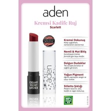 Luord-Store Aden Creamy Velvet Lipstick - Kremsi Kadife Ruj 08 Scarlett(Kızıl)