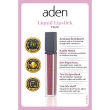 Luord-Store Aden Liquid Lipstick - Likit Ruj 06 Force(Gül Kurusu)