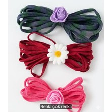 Bodrum Asel Özel Tasarım, El Yapımı ve Şık Saç Tokası Seti (Mor, Kırmızı, Pembe)