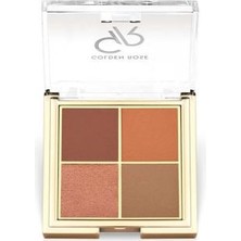 Luord-Store Quattro Eyeshadow Palette No: 05 Red Brick - Far Paleti