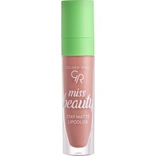 Luord-Store Miss Beauty Stay Matte Lipcolor No:02 Warm Kiss - Likit Mat Ruj