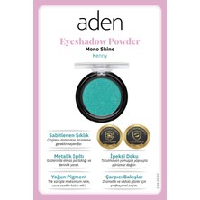 Luord-Store Aden Eyeshadow Powder Mono Shine - Işıltılı Göz Farı 02 Kenny(Turkuaz Işıltısı)