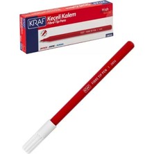 Gümrük Bey Kraf 285G Kırmızı Keçeli Kalem, 240 Adet - 1 Koli