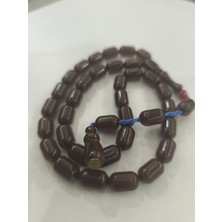 Zeyzun Usta Imzalı Sıkma Kehribar Tespih 9X13 mm Kapsül Kesim