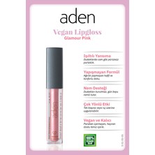 Luord-Store Aden Vegan Lipgloss - Vegan Dudak Parlatıcısı 05 Glamour Pink(Işıltılı Pembe)
