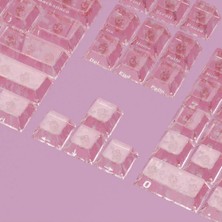 Leaven Mekanik Klavye Tuş Takımı Simli Şeffaf Rgb Keycaps