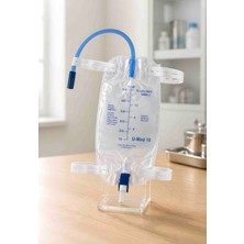 S.D.R U-Med 18 Medikal Steril Bacak Idrar Torbası 500 ml - Ayarlanabilir Lastikli ve Boşaltma Vanalı (1 Adet)