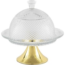 Mikasa Moor Gold Ayak Kapaklı Cam Kek Fanusu 20CM