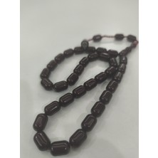 Zeyzun Usta Imzalı Sıkma Kehribar Tespih 9X13 mm Kapsül Kesim