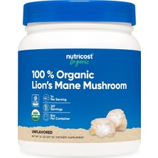 Nutricost Organic Lion\'s Mane Mushroom 100% 227 Gr.