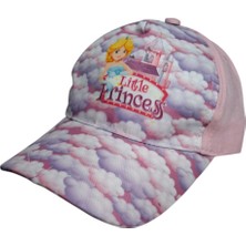 Spteks Headwear 1-3 Yaş Kız Çocuk Pembe Renk Dijital Baskılı Animasyon Figürlü Şık ve Rahat Yazlık Kep Şapka