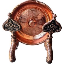 Lpd Iki̇li̇ Hamam Taslı Bakır Desenli Osmanlı Musluk (Lüx, %100 Pi̇ri̇nç)