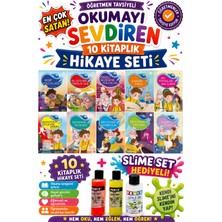 Ata Yayıncılık 4.sınıf Öğretmen Tavsiyeli Okumayı Sevdiren 64 Sayfa 10 Kitaplık Hikaye Seti-3 (Slime Set Hediyeli)