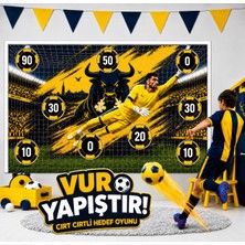 Kidstoria Sarı Lacivert Taraftar Vur Yapıştır Dart Futbol Oyunu Çocuklar Için Eğlenceli Hedef Oyunu