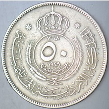 Banknoting Ürdün 50 Fils 1949.
