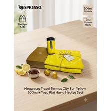 Nespresso Travel Termos City Sun Yellow 300ML + Plaj Havlu Hediye