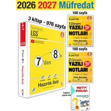 Tonguç Akademi 7'den 8'e Hazırlık Seti 2026 Yaz Tatili 2027 8. Sınıf  1. 2. Dönem Yazılı Notları
