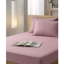 Ladybella Lastikli Yatak Çarşafı Lastikli Penye Çarşaf + 2 Yastık Kılıfı