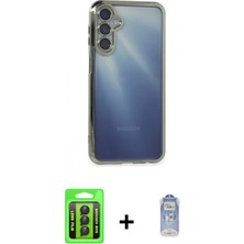 Pileli Store Pilelistore™ Galaxy A25 5g Kılıf Vadi Minimal - Siyah Joko Magic 5d Cam + Raze Metal Kamera Lens - Sh