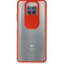 Luord-Store Mi 10T Lite Kılıf Palm Buzlu Kamera Sürgülü Silikon - Kırmızı