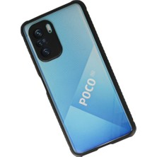 Vexor Poco F3 Kılıf Miami Şeffaf Silikon - Siyah