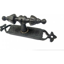 Pileli Store Pilelistore Antika Tarz Dekoratif Pirinç Burma Pencere Kolu - 152X32 Mm, Oksit