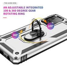 Vexor Galaxy A33 5g Kılıf Sofya Yüzüklü Silikon Kapak - Gümüş