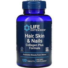 Life Extension Hair Skin Nails , Saç, Cilt ve Tırnaklar, Collagen Plus Formülü, 120 Tablet