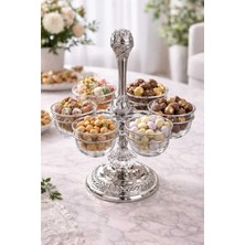 Raşha Collection 6 Gözlü Gümüş Kaplama Şık Sunumluk