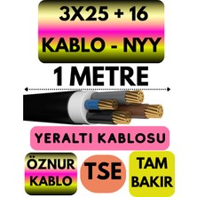 Avarson Öznur 3X25 + 16 Nyy (Yeraltı Kablosu) Metre Seçenekli