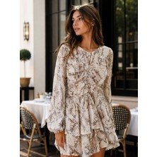 Noya Atelier Yılan Desenli Elbise