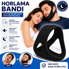 Baffhome Horlama Bandı Çene Destekleyici Uyku Bandı – Ayarlanabilir Anti Horlama Bandı, Rahat Nefes Alma ve Kaliteli Uyku Için